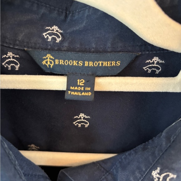 Brooks Brothers | Vintage Monogram Button Down Sz 12 - Picture 3 of 4